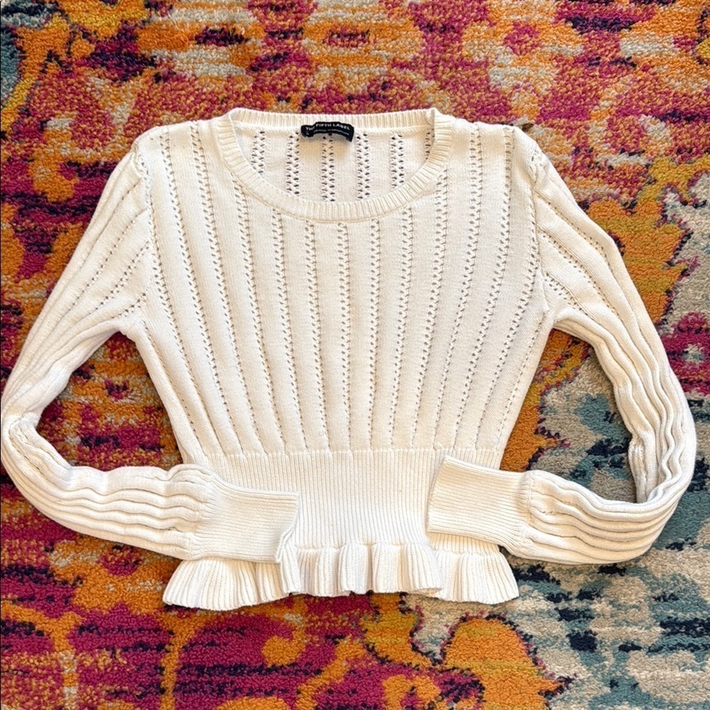The Fifth Label Cream Knit Top